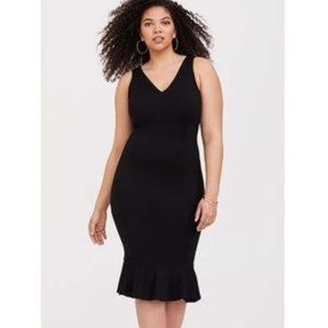 Torrid black ponte dress